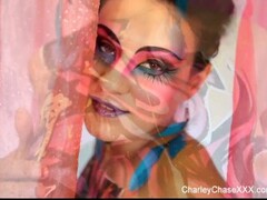 Charley Chase Sexy Pink Body Paint Thumb