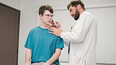 The Twink Patient Needs Testosterone Injection from The Doctor - Doctorblows Thumb