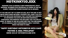 Happy birthday Hotkinkyjo with cake fisting &amp_ anal prolapse Thumb