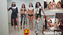 Halloween Perv Nuns squad : 4 perv nuns sex ritual &amp_ reverse gangbang (Anal, nuns, blasphemy, 1guy on 4 girls, demon girl, gapes, ATM,ATOGM) OB230 Thumb