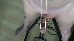 Slave Whippingmeat&#039_s cock torment with rubber bands Part2 Thumb