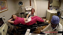 9 Month Pregnant Nurse Nova Maverick Lets Doctor Tampa &amp_ Nurse Stacy Shepard Play Around With Ultrasound Machine @GirlsGoneGyno - Reup Thumb