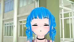 Sexy slutty big tit blue haired anime babe fucked hard (Hentai) Koikatsu! Thumb