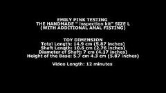 Emily Pink Testing the handmade inspection kit size L (with additional anal fisting) TWT165 Thumb