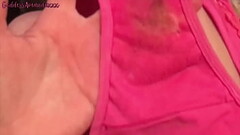 Masturbating in Pink Panty on my bed Thumb