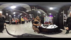 itsjustjuicy4u gives me a body tour at EXXXotica NJ 2021 in 360 degree VR Thumb