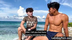 Latin gay boys go out to the beach Thumb