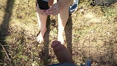 Teen loves to watch strangers cock in public park        vrstripchat.com Thumb