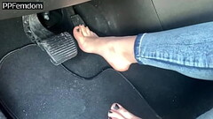 Mistress Sofi - Pedal Pumping In Socks and Bare Feet Thumb