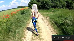 DoggyStyle on Nature With Girl in Yoga Panties! Thumb