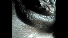 Slutty black pussy hungry for WHITE COCK Thumb