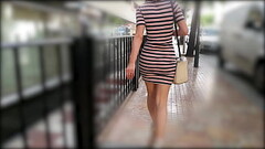 Hot Wife Walking In Tight Dress Wiggling Sexy Booty Thumb