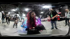 360 degree video of Sirensaintsin on a sybian at EXXXotica NJ 2019 Thumb